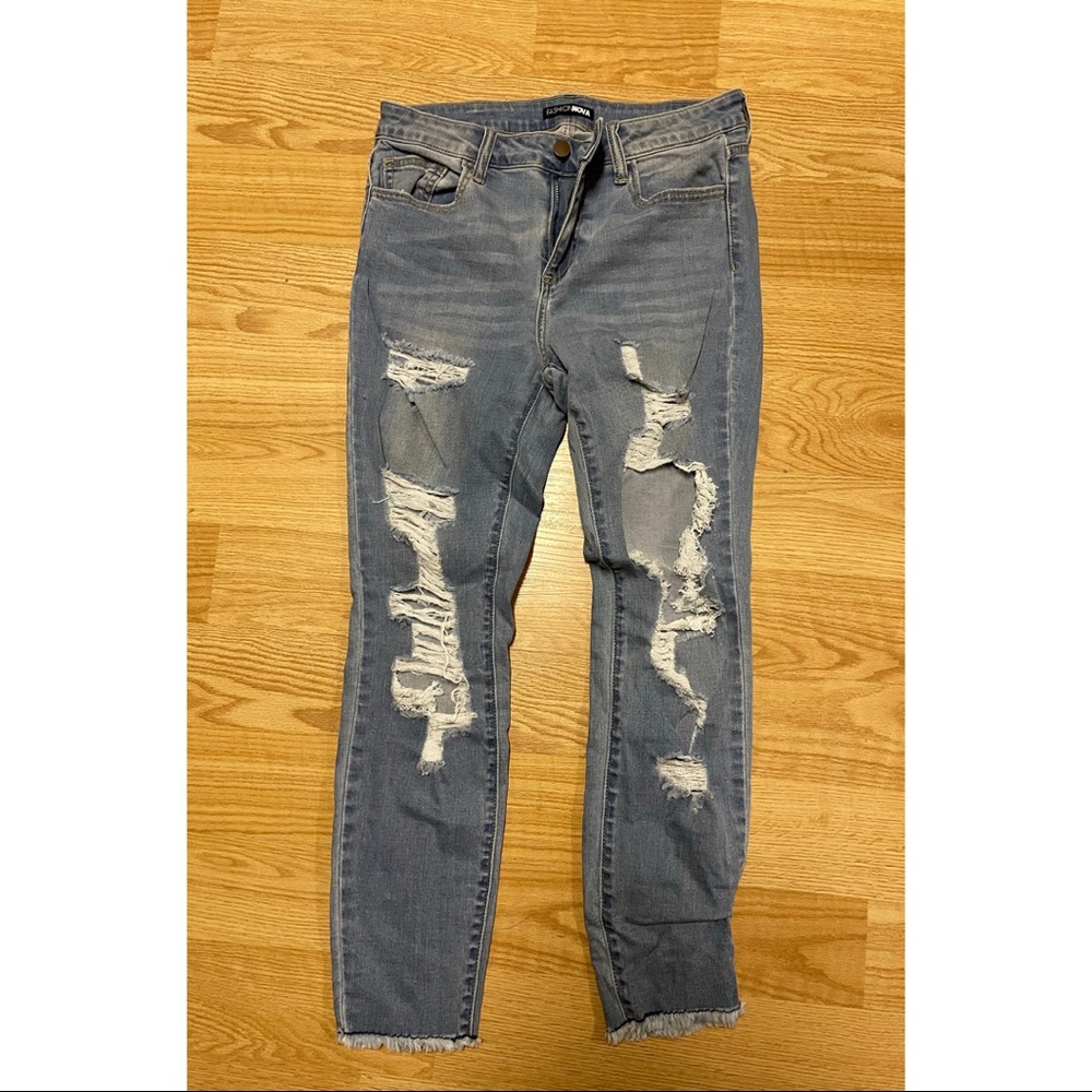 Fashion Nova Cut Him Out Boyfriend Jeans